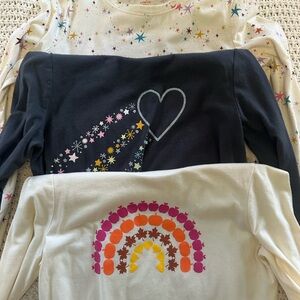 Girls Cat and Jack Fall shirt bundle. 3 shirts never worn. Size 10/12